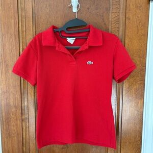 Lacoste Women’s Polo in Red - Medium